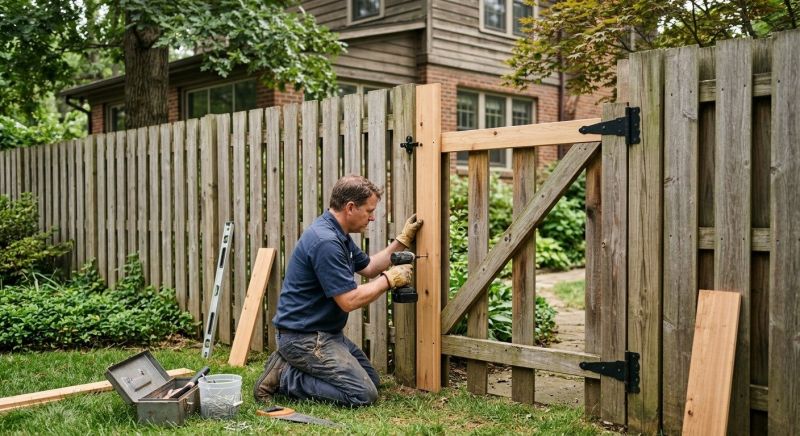 Wood Fence Repair Service